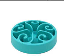 Turquoise silicone mold with decorative pattern on a white background