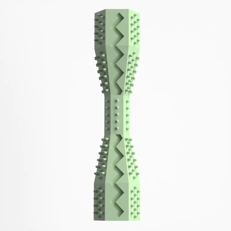 Green textured object on a white background