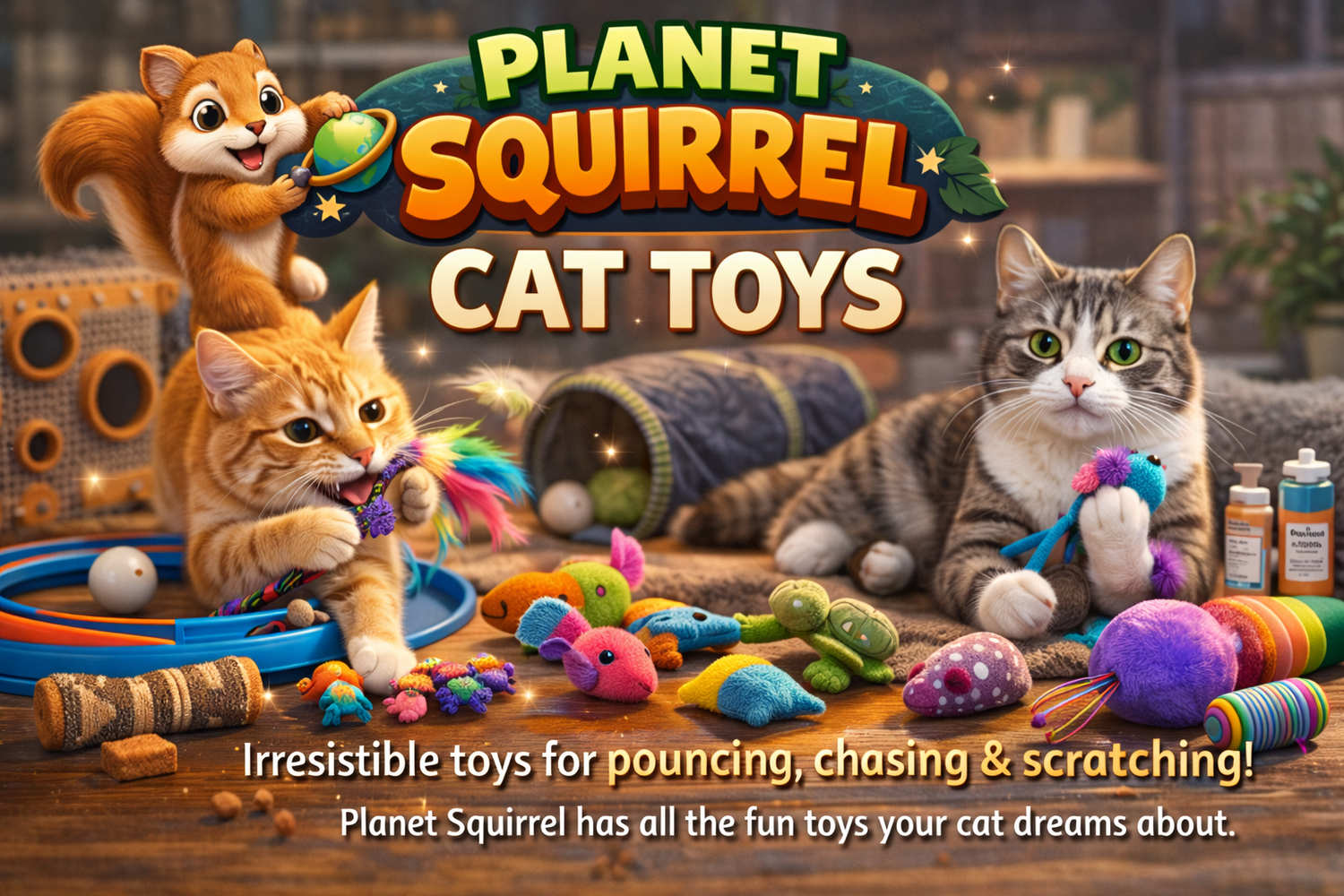 Fun and games for your active kitty cat