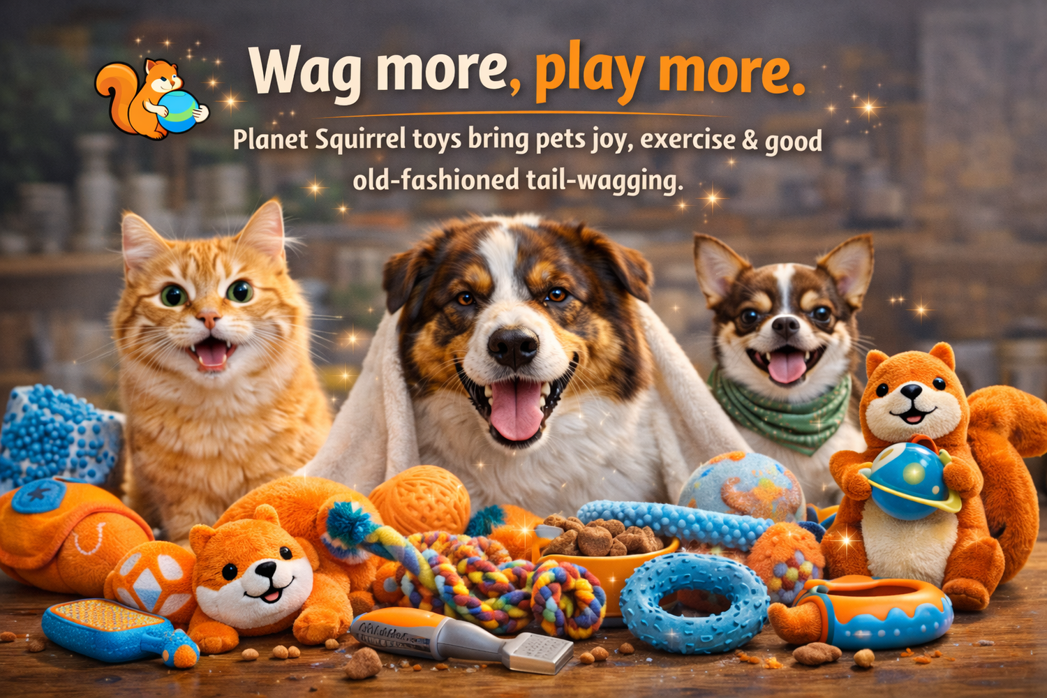 Fun toys and games for your playful pup.