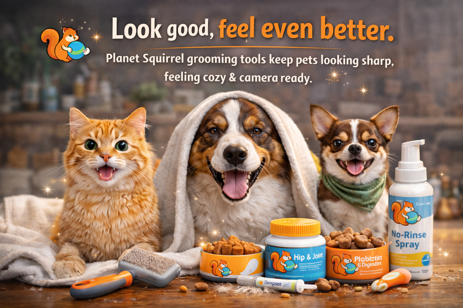 Grooming supplies to keep your pets fresh and clean
