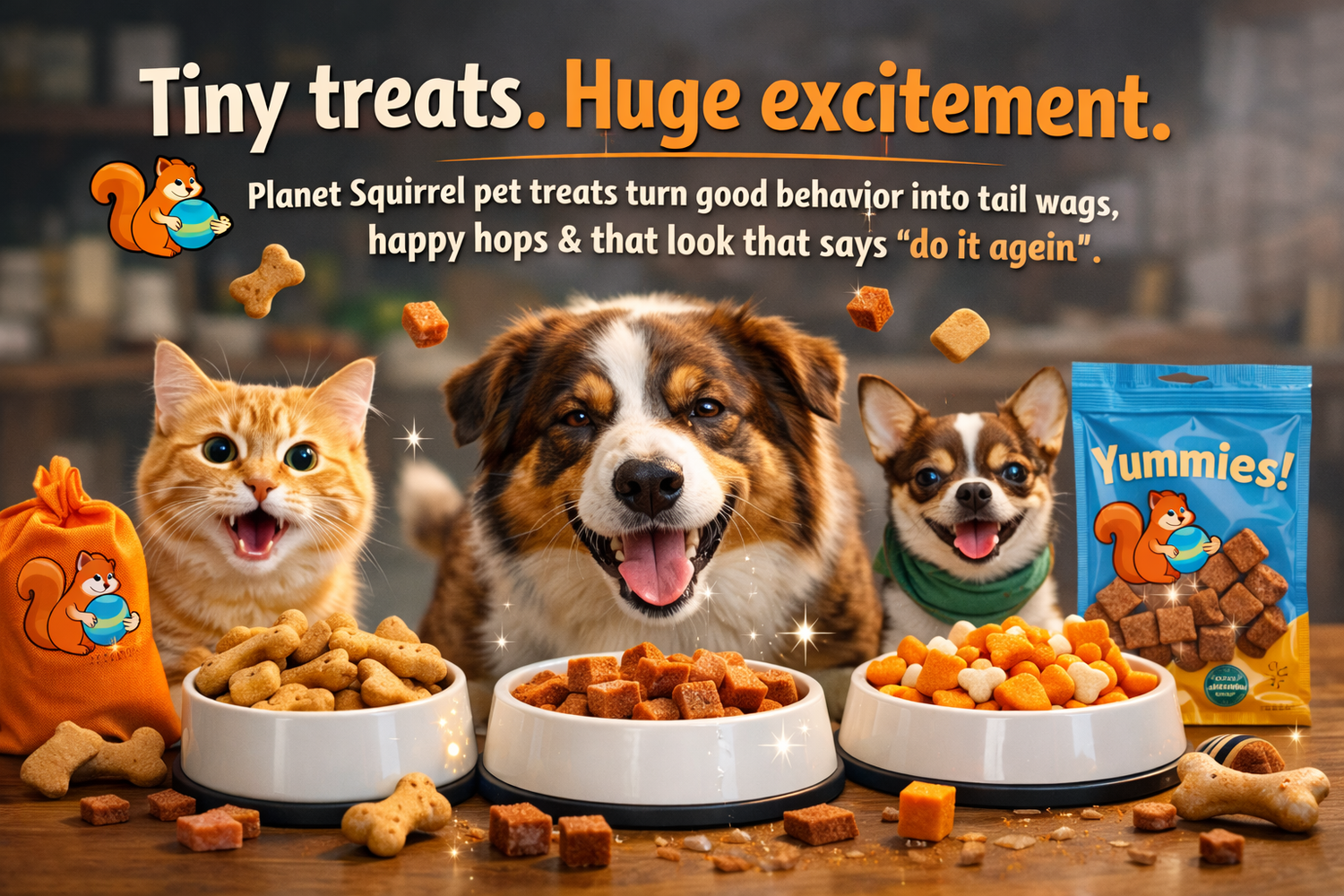 Delicious treats for your precious furry friends