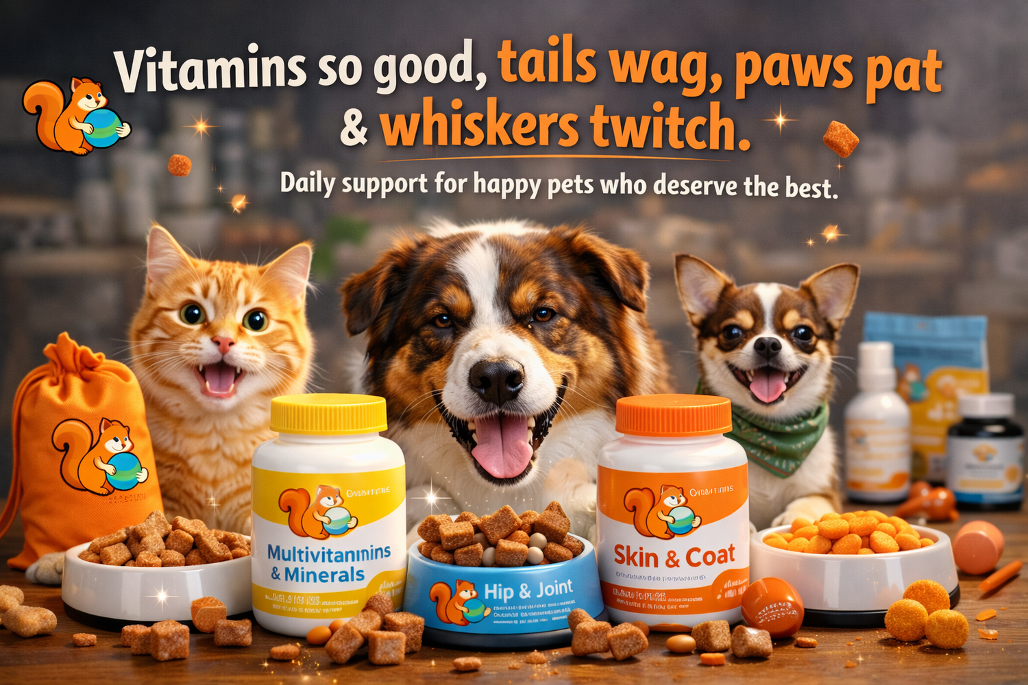 Vitamins and supplements to keep your pets happy and comfortable