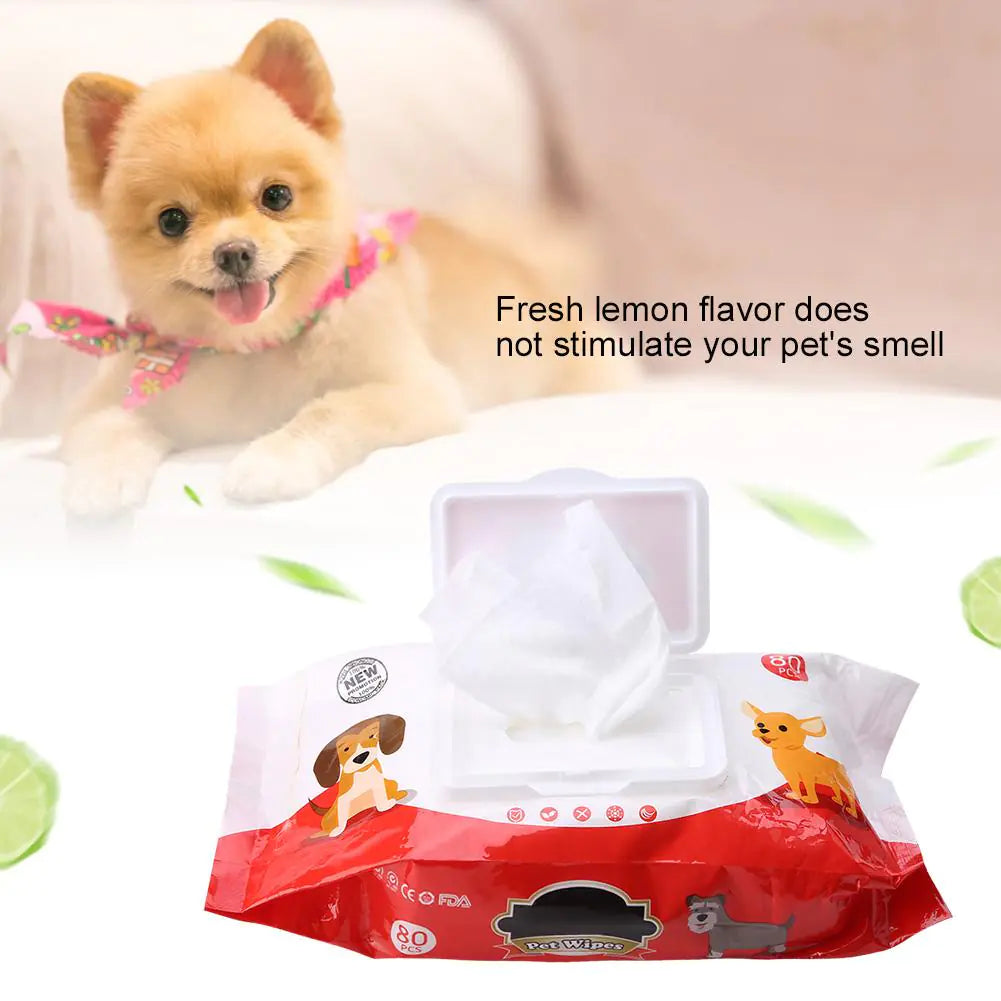 Pet Cleaning Wipes for Dogs and Cats, Tear Stain Remover