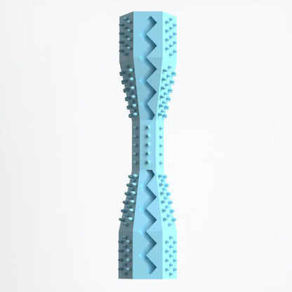 Blue textured object on a white background