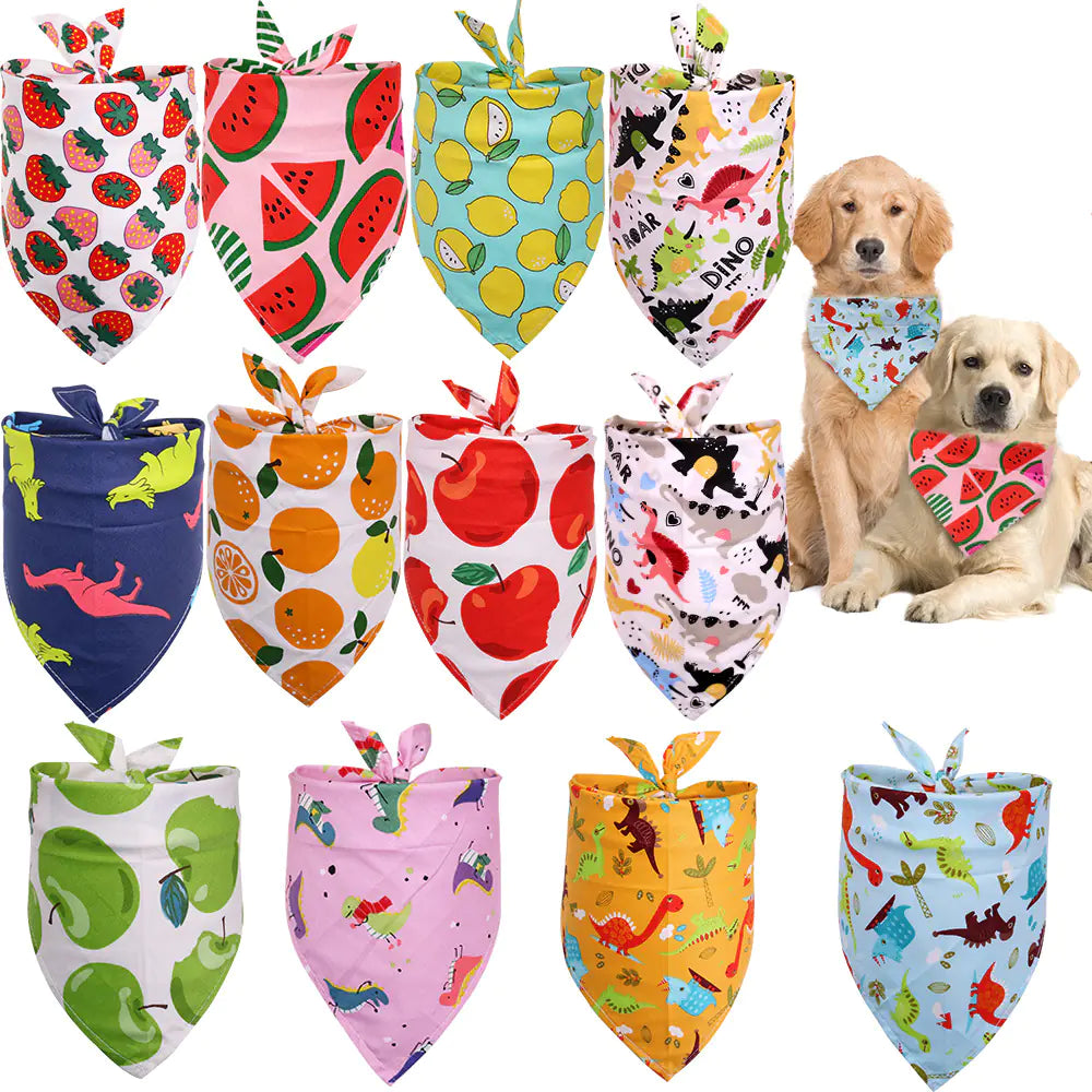 Cotton Triangle Scarf for Dogs (Pet Accessory)