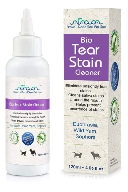 Bio Tear Stain Cleaner bottle and packaging on a white background