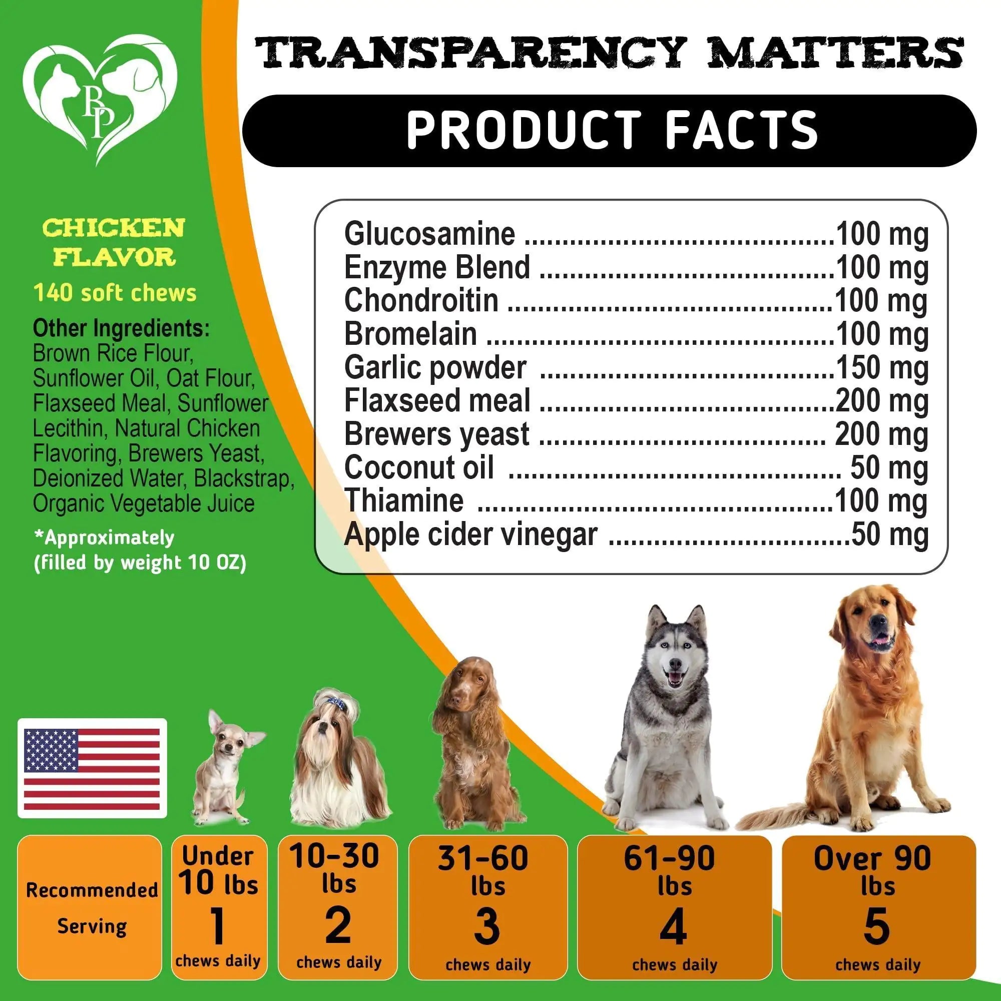 Natural Flea & Tick Prevention Chewable Pills for Dogs