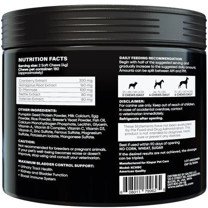 Back label of a black supplement container with text and nutritional information.