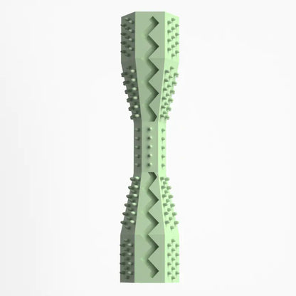 Green textured object on a white background