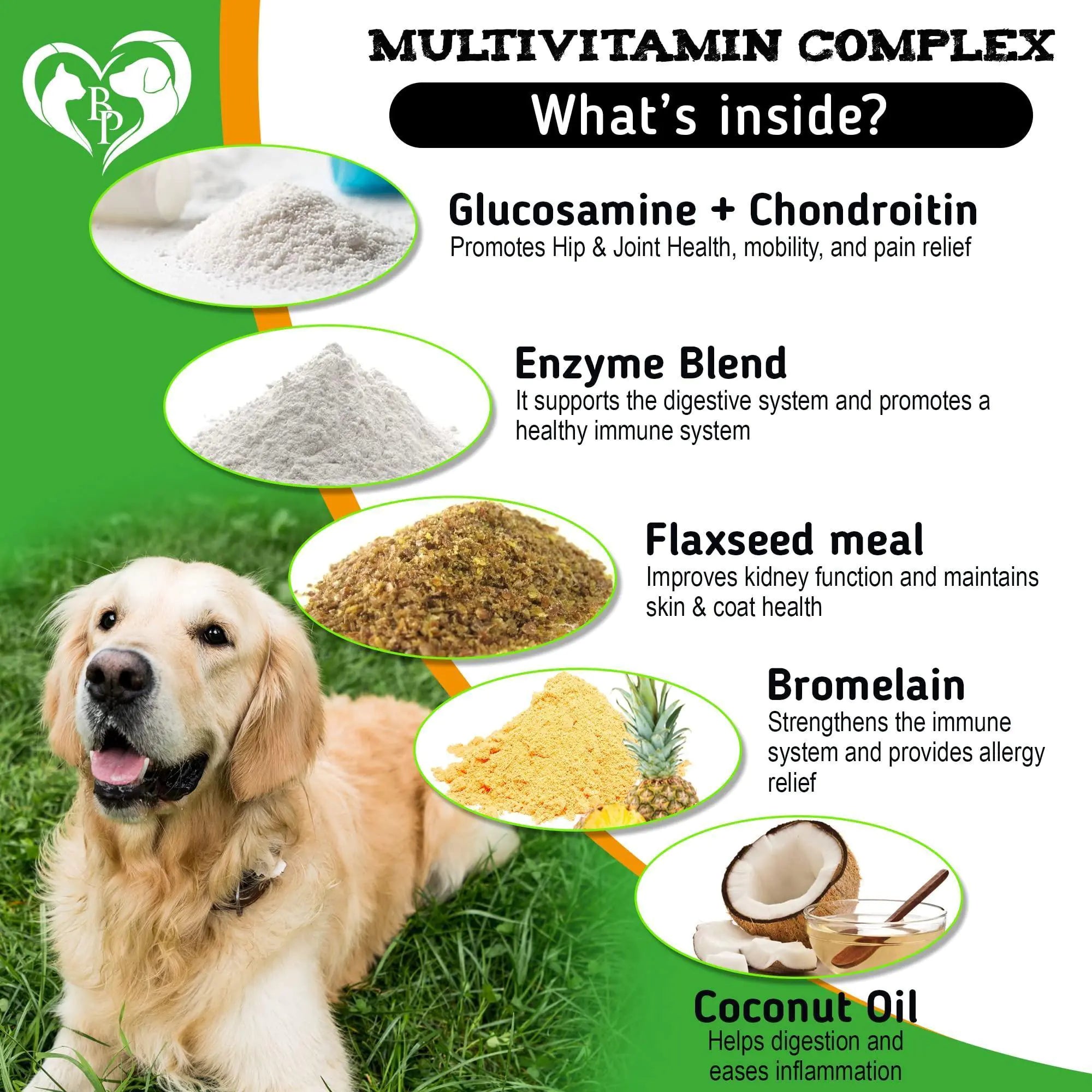 Natural Flea & Tick Prevention Chewable Pills for Dogs