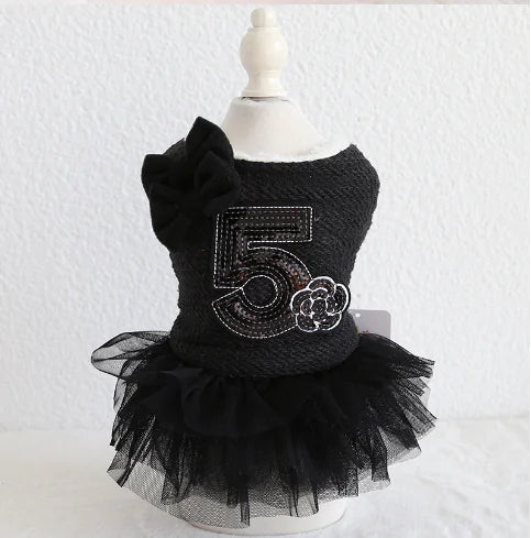 Double Bow Cotton Skirt for Teddy Dog Clothes